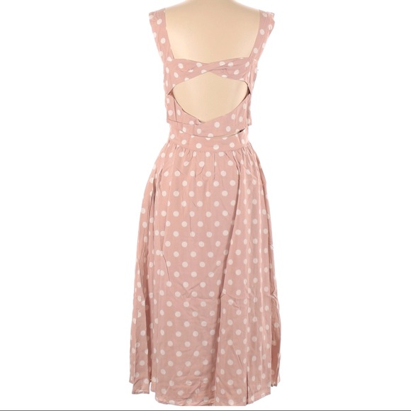 NWT Reformation Lanai Dress in Mink Pink - Picture 4 of 6